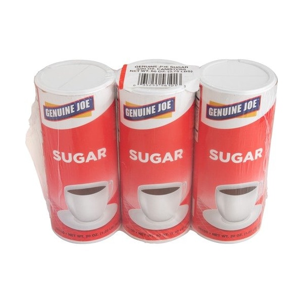 Genuine Joe SUGAR CANISTER, WITH RECLOSABLE LID, 20, 3PK GJO56100 - main
